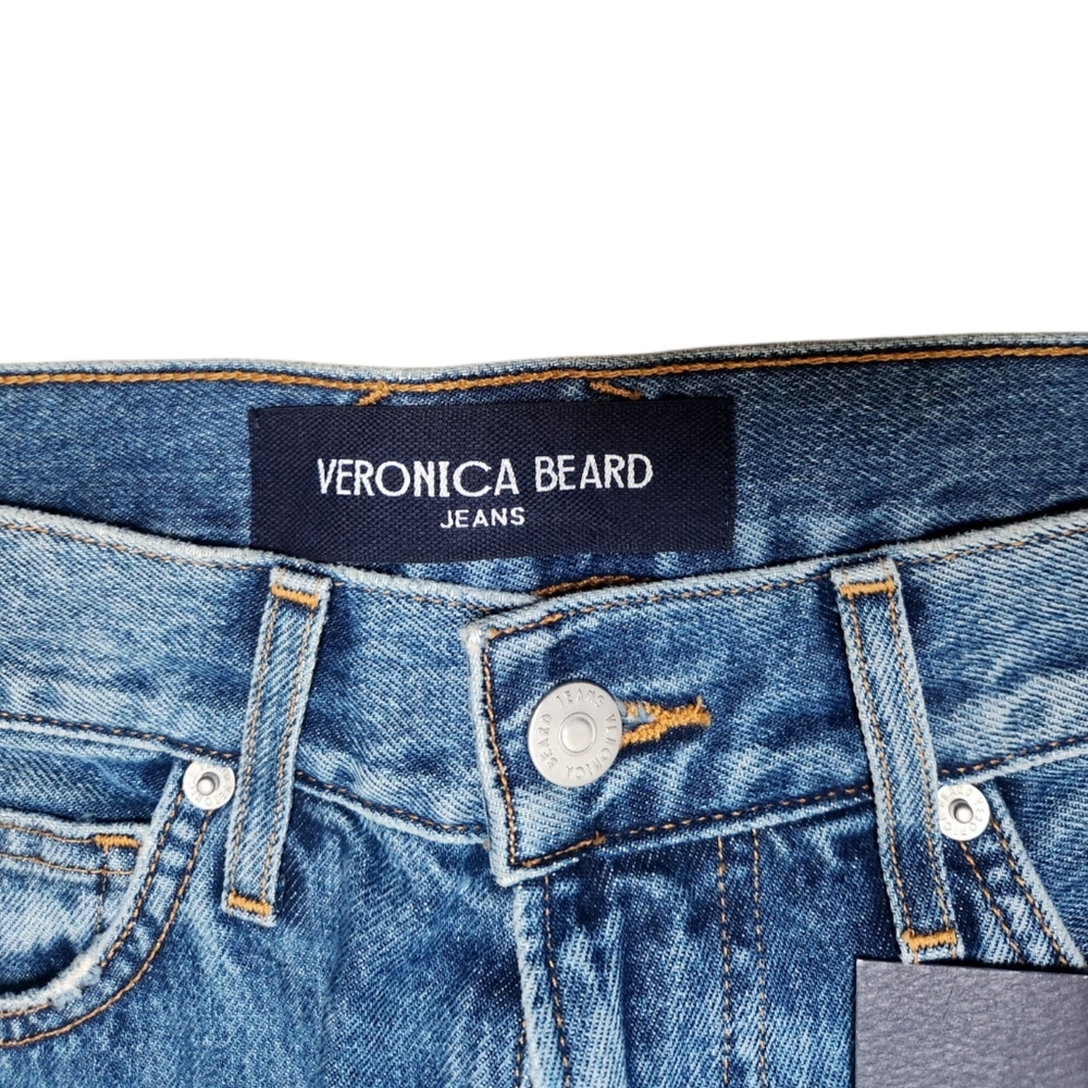 VERONICA BEARD New TAYLOR High Rise Wide Legs Blue Jeans In Rebel Stone Size 29 - Picture 10 of 15